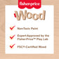 Fisher-Price Preschool Toy Wooden Balance Tree, 10 Wood Pieces for Stacking Developmental Play for Kids Ages 3+ Years