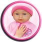 Lissi: 11" Talking Baby Doll - Pink & Butterfly Outfit, Matching Hat, 6 Interactive Sounds, Soft Body, Realistic Roleplay Toy, Kids & Toddlers 2+