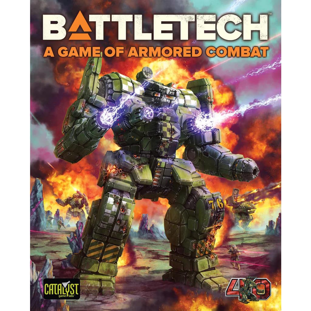 BattleTech A Game of Armored Combat 40th Edition Game by Catalyst Game Labs | Sci Fi Miniatures Wargame Starter Set with Tactical Mech Combat Maps