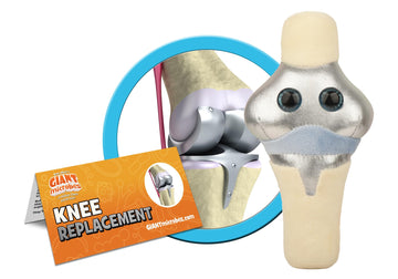 GIANT MICROBES Knee Replacement Plush, get Well Gift, Knee Replacement Gifts, Knee Injury, Chiropractor Gift, Orthopedic Surgeon Gifts, Physical