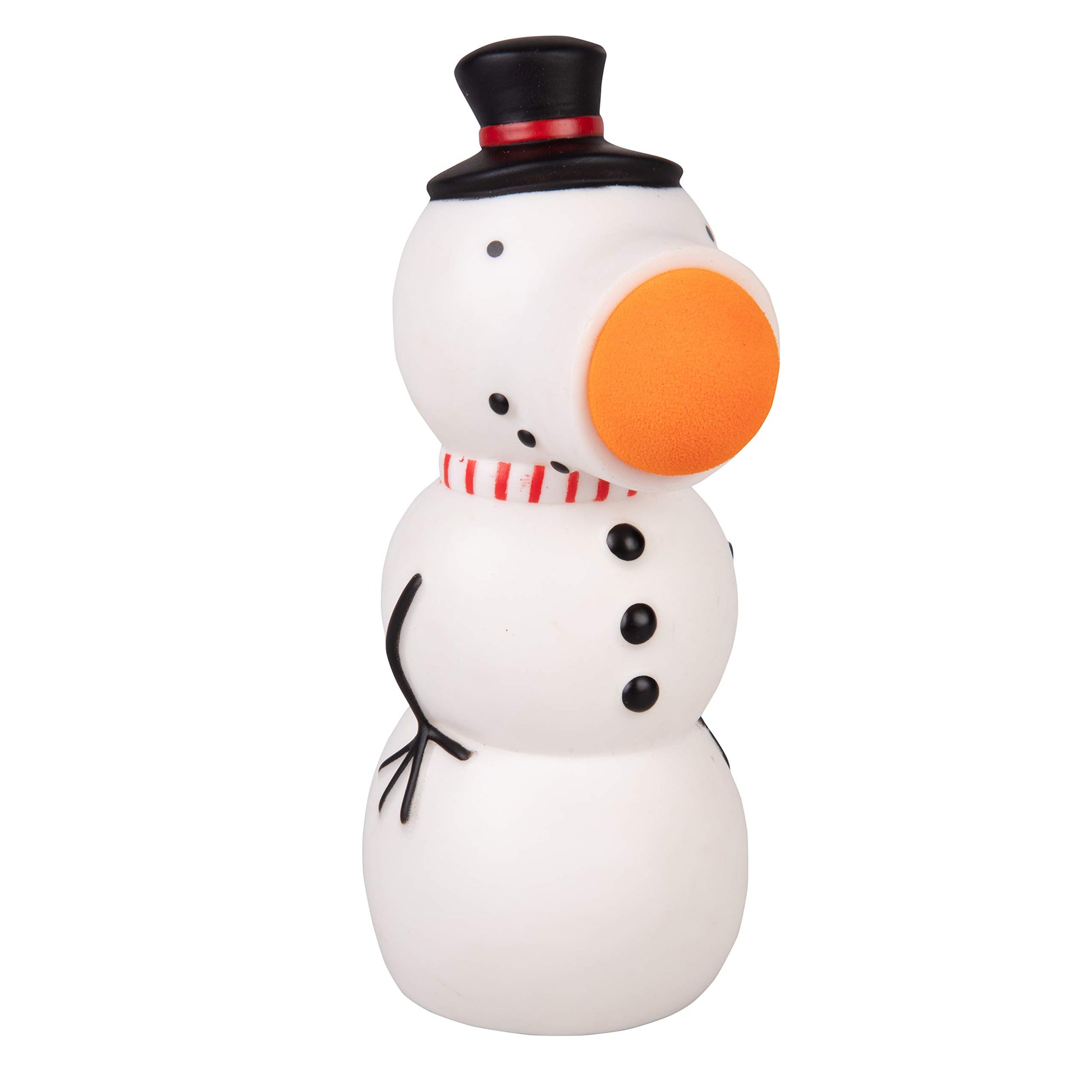 Hog Wild Christmas Snowman Ball Popper Toy - Holiday Stocking Stuffer Includes 4 Soft Foam Balls - Squeeze to Pop Air Powered Balls Up to 20 Feet