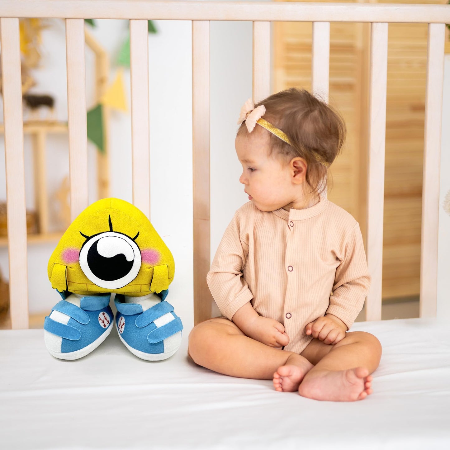 Adenzai: Baby Bill Cipher Plush Toy - Cute Gravity Falls Plushies, Soft Stuffed Animal Doll Pillow, Gift Merch for Kids, Boys, Girls, and Game Fans