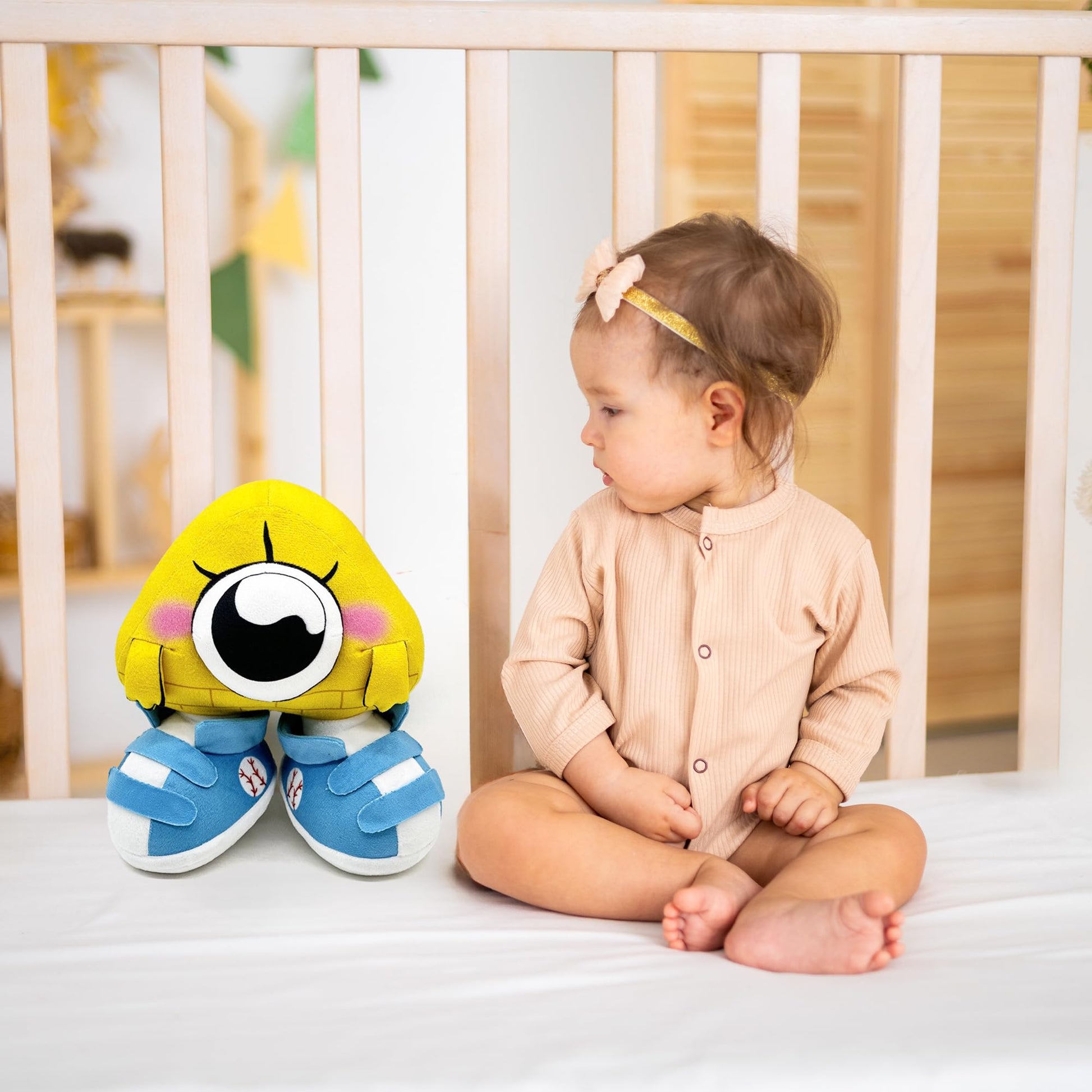 Adenzai: Baby Bill Cipher Plush Toy - Cute Gravity Falls Plushies, Soft Stuffed Animal Doll Pillow, Gift Merch for Kids, Boys, Girls, and Game Fans