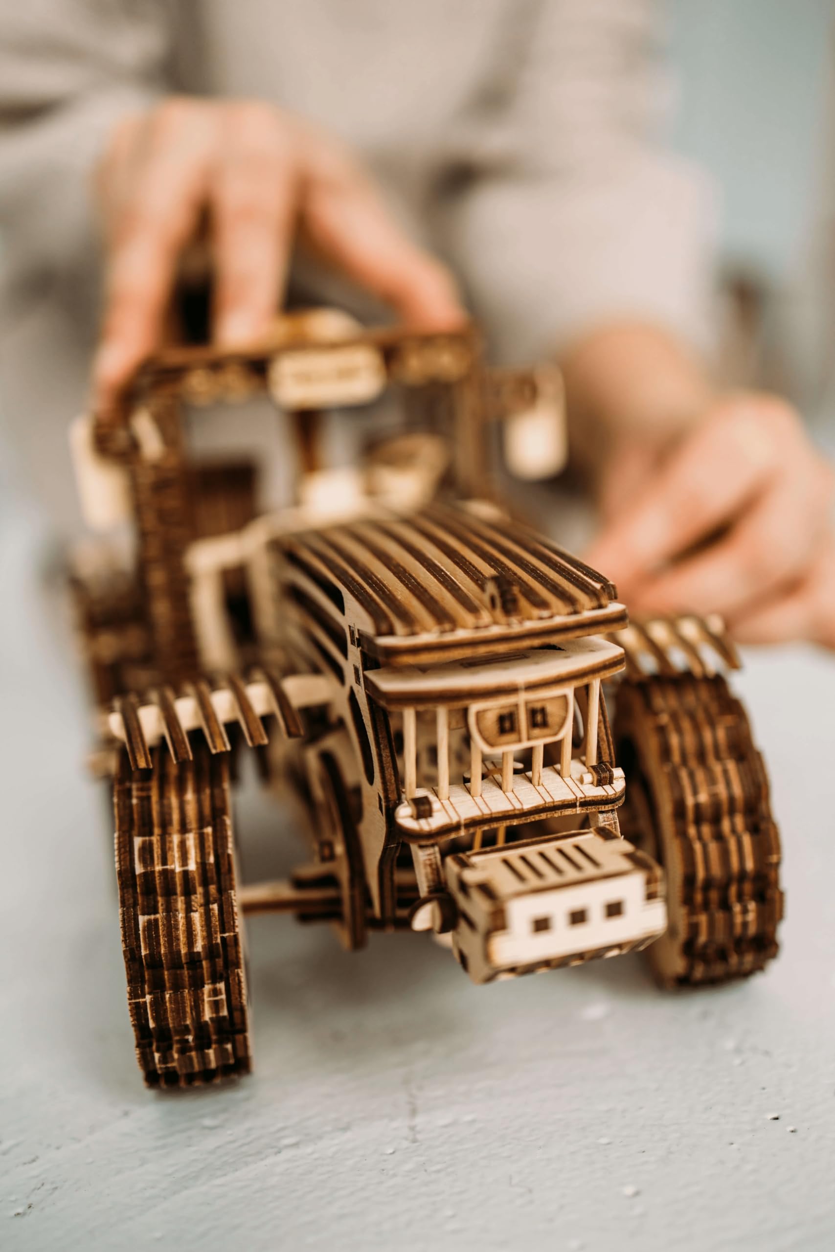 Wood Trick Tractor 3D Wooden Puzzles for Adults to Build