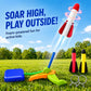 TODARRUN Foam Rocket Launcher for Kids Age 3 4 5 6 7 8, Fun Catapult Rocket Toys Boys Toys Age 3-12 Girls Gift Rocket Kids Outdoor Toy