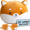 Jumbo Shiba Inu Dog Plush Pillow - 29 Inch Large Squishy Giant XXL Stuffed