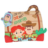 Disney Toy Story Andy’s Toy Box On-The-Go Clip by Kids Preferred - Soft Sensory Teether with Crinkle Sounds & Rattle
