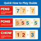 Chinese Mahjong Set for Beginners, Portable Travel Mahjong Game with Numbered Tiles, Easy to Learn Starter Set, Board Game for Adults and Teens