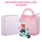 Baby Born MINIS Playset - Medium Tan Skin Tone Doll with Brown Eyes, Scooter & Helmet Accessory, Includes Reusable Carrying Case for On-The-Go