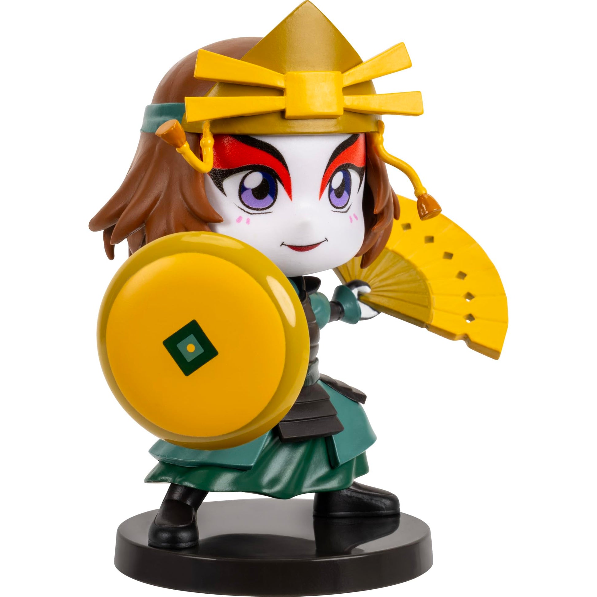 Jazwares Avatar: The Last Airbender Suki - 4-Inch Mini Figure in Kawaii Style in Dynamic Pose with Display Base