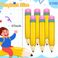 6 PCS 27 Inch Large Inflatable Pencil,Blow up Pencil Balloon,Back to School Graduation Decor for Classroom Birthday Party Supplies