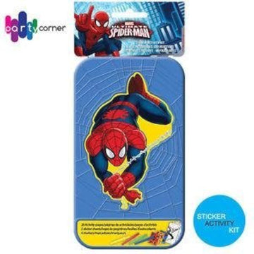 Marvel Spider-Man™ Sticker Activity Kit | Party Favor | 1 plastic case with 20 activity pages and 4 markers