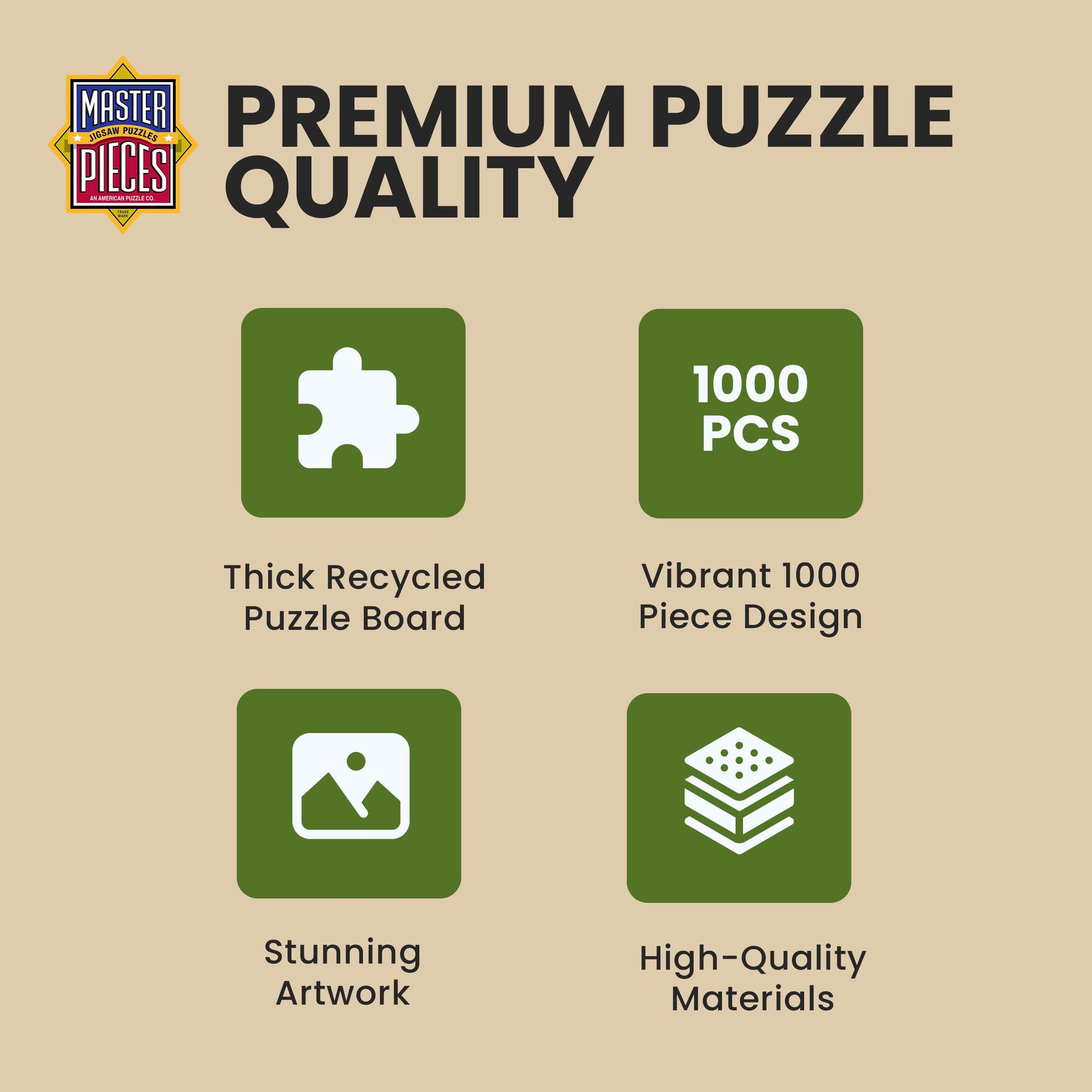 MasterPieces 1000 Piece Jigsaw Puzzle for Adults, Family, Or Youth - National Parks of America - 34.65"x22.09"