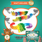 Animal Wooden Puzzles for Toddlers - Colors and Counting Building Toys and Toddler Games | Montessori Toys Wood Blocks with Storage Box and Learning