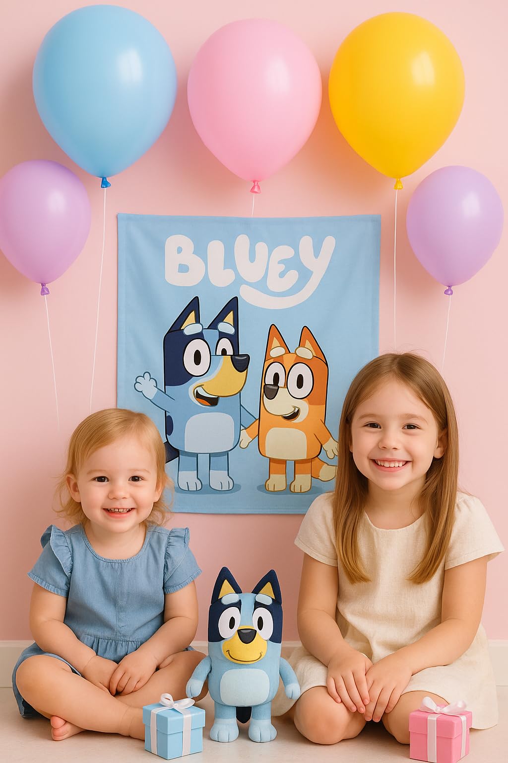 Beaumode Blue Dog Daisy Balloon Arch Garland Kit for Girls Wackadoo I'm Two Birthday Puppy Pawty Blue Dog Party Bingo Birthday Daisy Flower Groovy