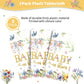 Yavxzvbw 3 Pack Baby in Bloom Table Cloth Baby in Bloom Baby Shower Decorations Wildflower Table Cloth Baby Shower Decorations, 54 × 108 inch