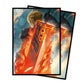 MTG Card Sleeves(Fantasy) Art Card Sleeves Deck Protector, Clear Front & Matte Back, Smooth Shuffle
