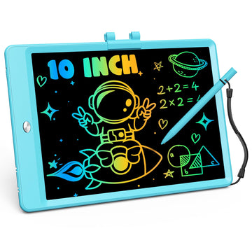 ORSEN LCD Writing Tablet 10 Inch, Colorful Doodle Board Drawing Pad for Kids, Toddler Toys for 3 4 5 6 7 8 Year Old Girls Boys Gifts (Blue)