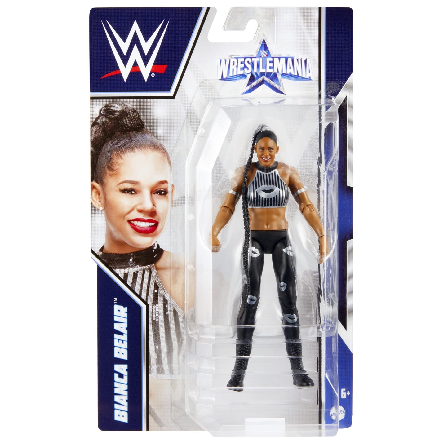 WWE Wrestlemania Action Figure, Bianca Belair, Posable 6-inch Collectible & Gift for Ages 6 Years Old & Up