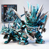 kececo Dragon Mecha Transforming,Mechanical Robot Dragon-Shaped Model Building Block Toy Set, Cool Warrior, Suitable as a Christmas Birthday Gift