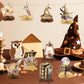 Magical Wizard Birthday Decorations - 9Pcs Magical Wizard Honeycomb Centerpieces for Tables Magic School Table Decorations for Magic Baby Shower Party