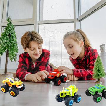 mcgskl The Monster Machines Toys, The Monster Machines Toy Truck & Figure Set - Machines Toys Scooters Car for 3 4 5 6 Year Old Toddlers Kids