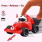 Elementoy 4-Pack Alloy Press to Go Toy Cars, Die-cast Collectible Model Race Cars, Birthday Christmas Holiday Party Gift for Kids 3+, Adults,