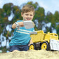 Matchbox Large-Scale Sand Truck with 5 Die-Cast Toy Construction Vehicles in 1:64 Scale, Indoor & Outdoor Play Multicolor