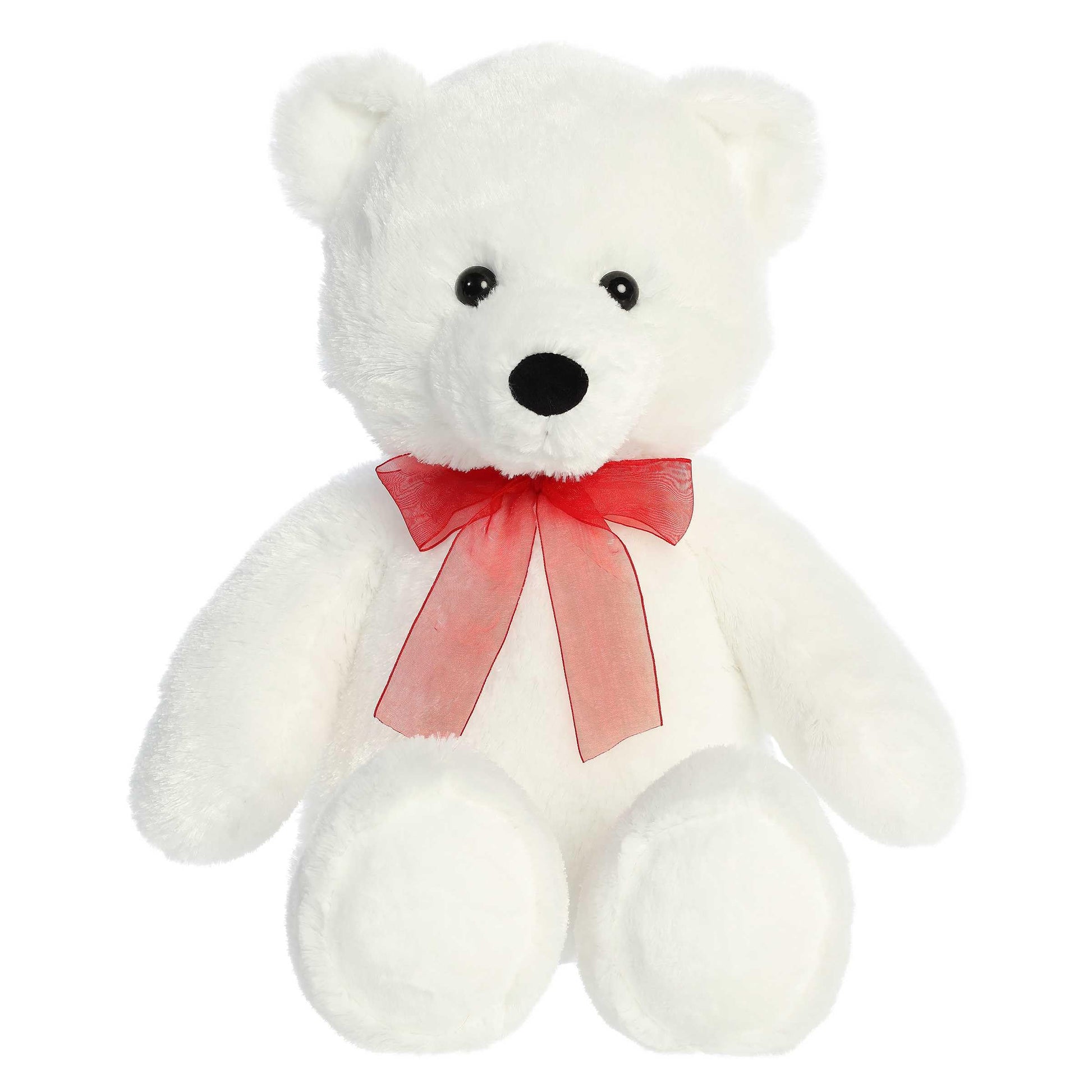 Aurora® Cuddly Bear Stuffed Animal - Cozy Comfort - Endless Snuggles - White 16 Inches
