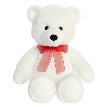 Aurora® Cuddly Bear Stuffed Animal - Cozy Comfort - Endless Snuggles - White 16 Inches