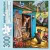 Bits and Pieces 300 Piece Puzzles for Adults - What's the Password - 300 Large Pieces 18" x 24" Jigsaw Puzzles, Animal Clubhouse, No 2 Pieces Alike