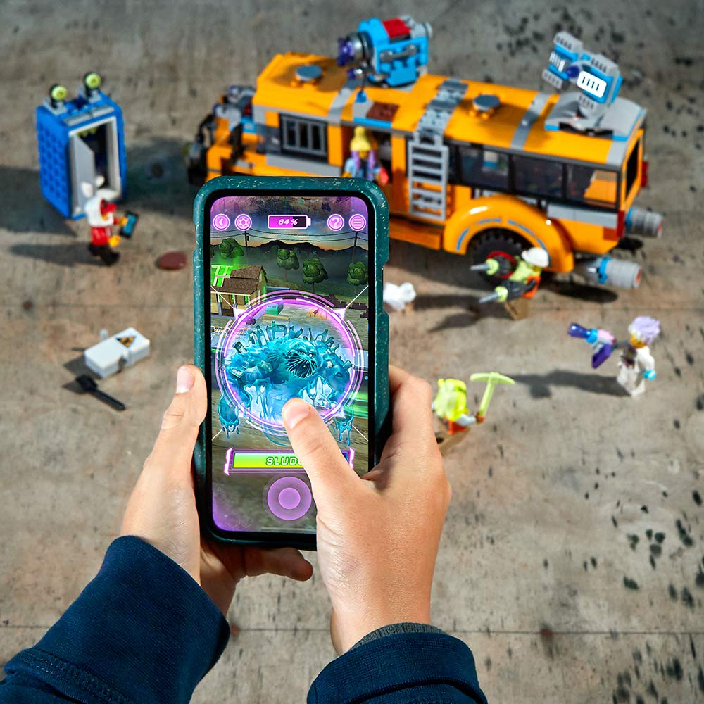 LEGO Hidden Side Paranormal Intercept Bus 3000 70423 Augmented Reality (AR) Building Kit with Toy Bus, Toy App Allows for Endless Creative Play with