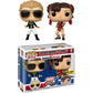 Funko C a p t a i n M a r v e l & C h u n -L i (Hot Topic Exc): P o p ! Vinyl Figurine Bundle with 1 Compatible Protector (23978 - B)