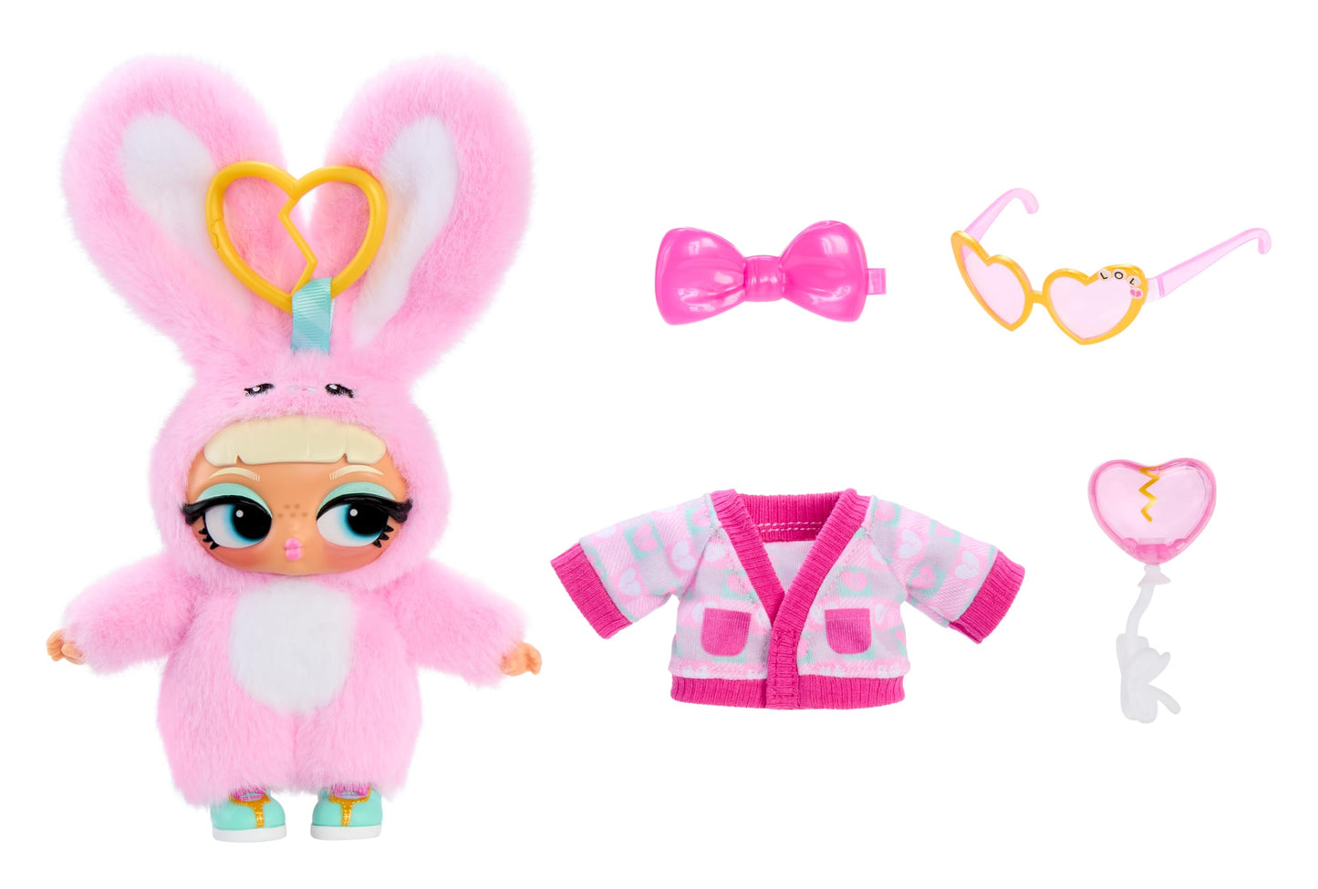 LOL Surprise! Plush Surprise! Blind Plush Toy - Hidden Fashions & 7 Surprises Inside, Collectible On-the-Go Doll, Random Style, 6 Styles to Collect