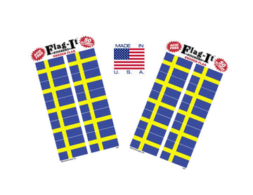 Made in The USA! 2 Packs of Flag-It Sweden Flag Stickers, 100 Swedish Sticker Decals