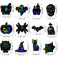 MGparty Scratch Paper Art for Kids - 96 Pcs Halloween Magic Rainbow Scratch Paper Off Cards Set for Kids Crafts Arts Supplies Halloween Party Games