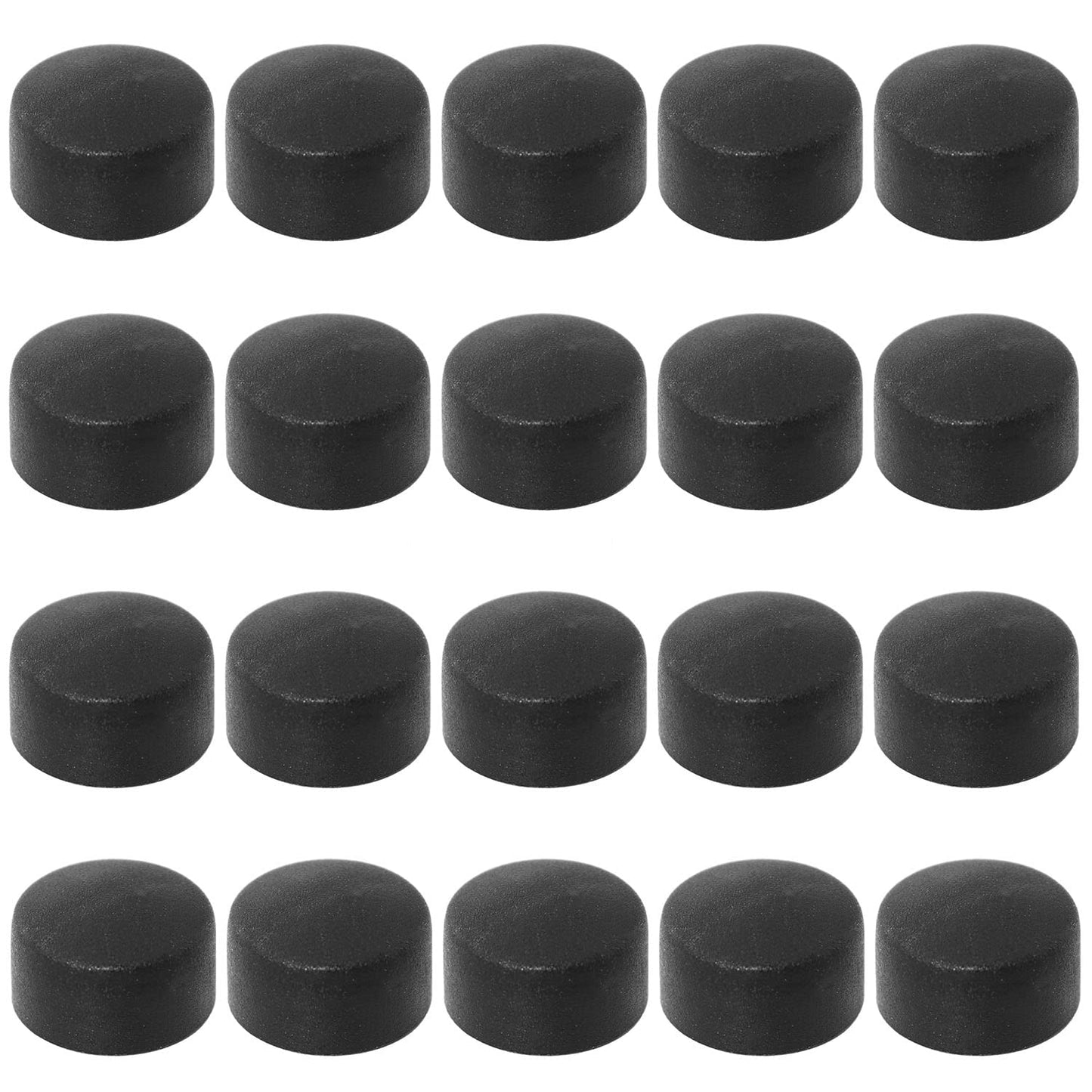 SQXBK 20PCS 12.7mm Foosball End Cap Foosball Table Rod Safety Rubber End Caps Flexible Pipe Post Rubber Cover Tip Protectors