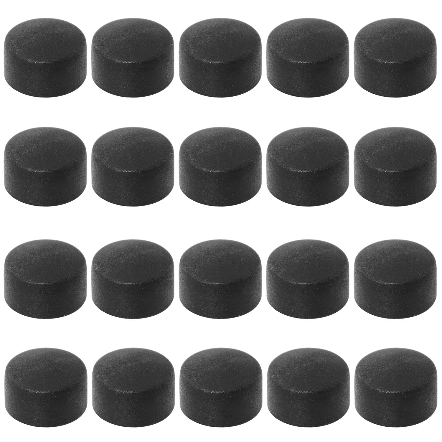 SQXBK 20PCS 12.7mm Foosball End Cap Foosball Table Rod Safety Rubber End Caps Flexible Pipe Post Rubber Cover Tip Protectors