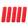 5 pcs Red Chewy Oral Tubes Tough Bar for People with ADHD, Autism, Biting Needs,Sensory Chew Toy,Oral Motor Chewy Teether Made from Food Grade