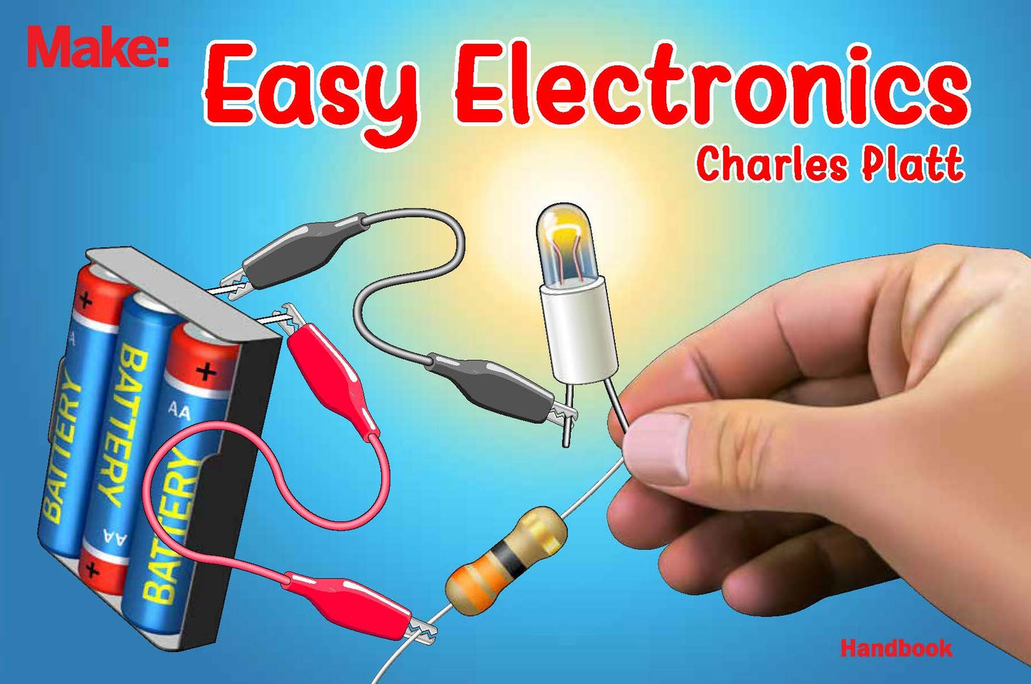 Make: Easy Electronics Kit Bundle - Includes Paperback Handbook by Charles Platt and Electronic Components Pack by ProTechTrader - STEM Educational
