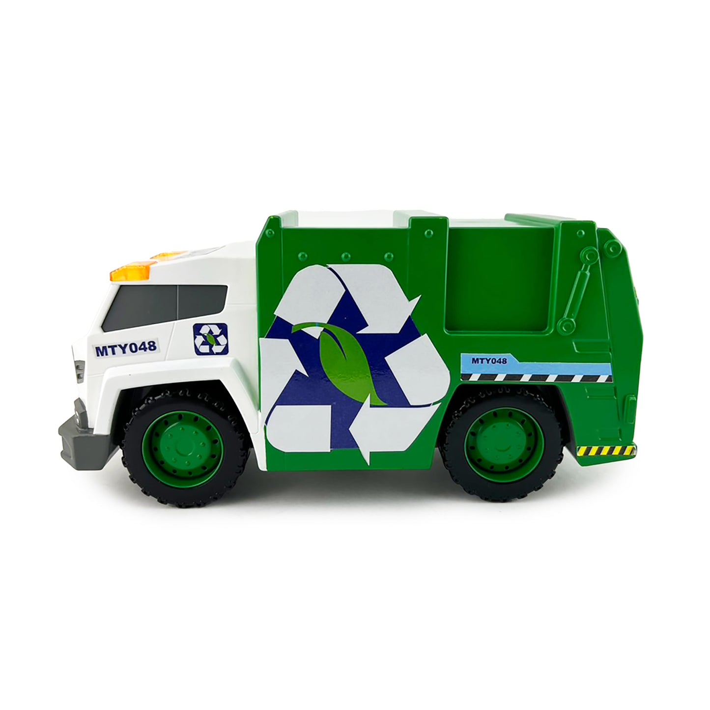 Mighty Fleet Power Movers 15" Interactive Garbage Truck Toy - Motion Drive Technology, Lights & Sounds, Motorized Trash Collection, Realistic Design
