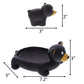 DolliBu Black Bear Animal Bath Toys - Family Animal Water Squirter for Kids, 4-Piece Kid and Baby Bathtub Toys, Fun Bath Time Children, Floating Bath