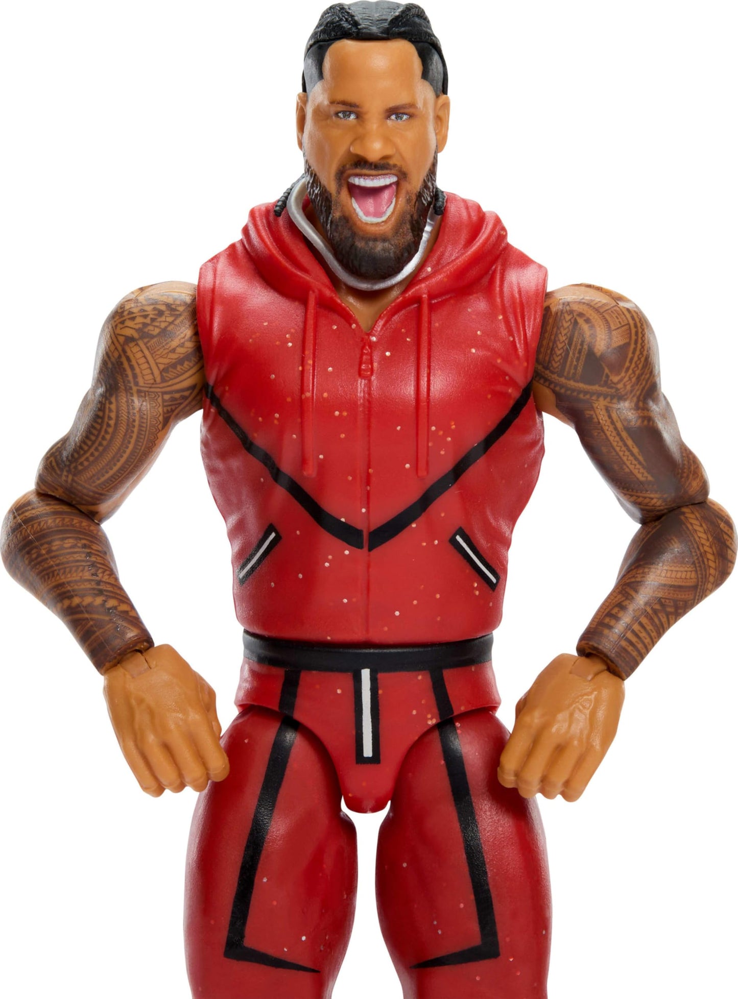 Mattel WWE Jimmy USO Action Figure, Main Event Series #161, 6-inch Collectible Superstar with 14 Articulation Points & Life-Like Look