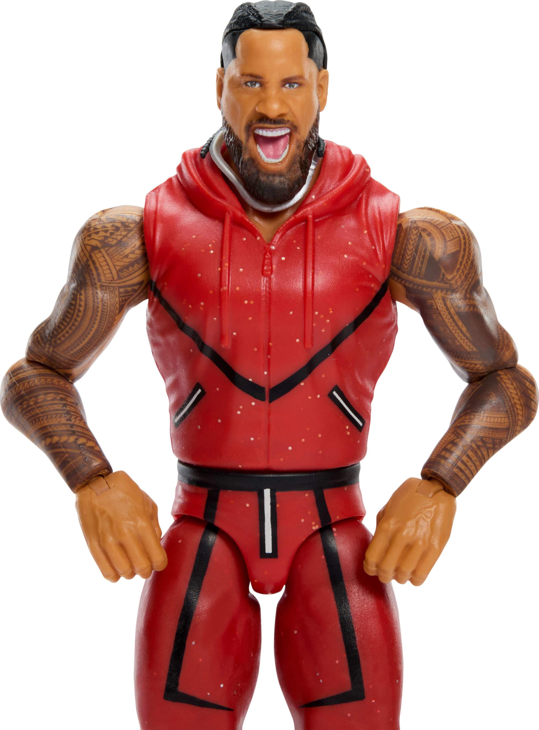 Mattel WWE Jimmy USO Action Figure, Main Event Series #161, 6-inch Collectible Superstar with 14 Articulation Points & Life-Like Look