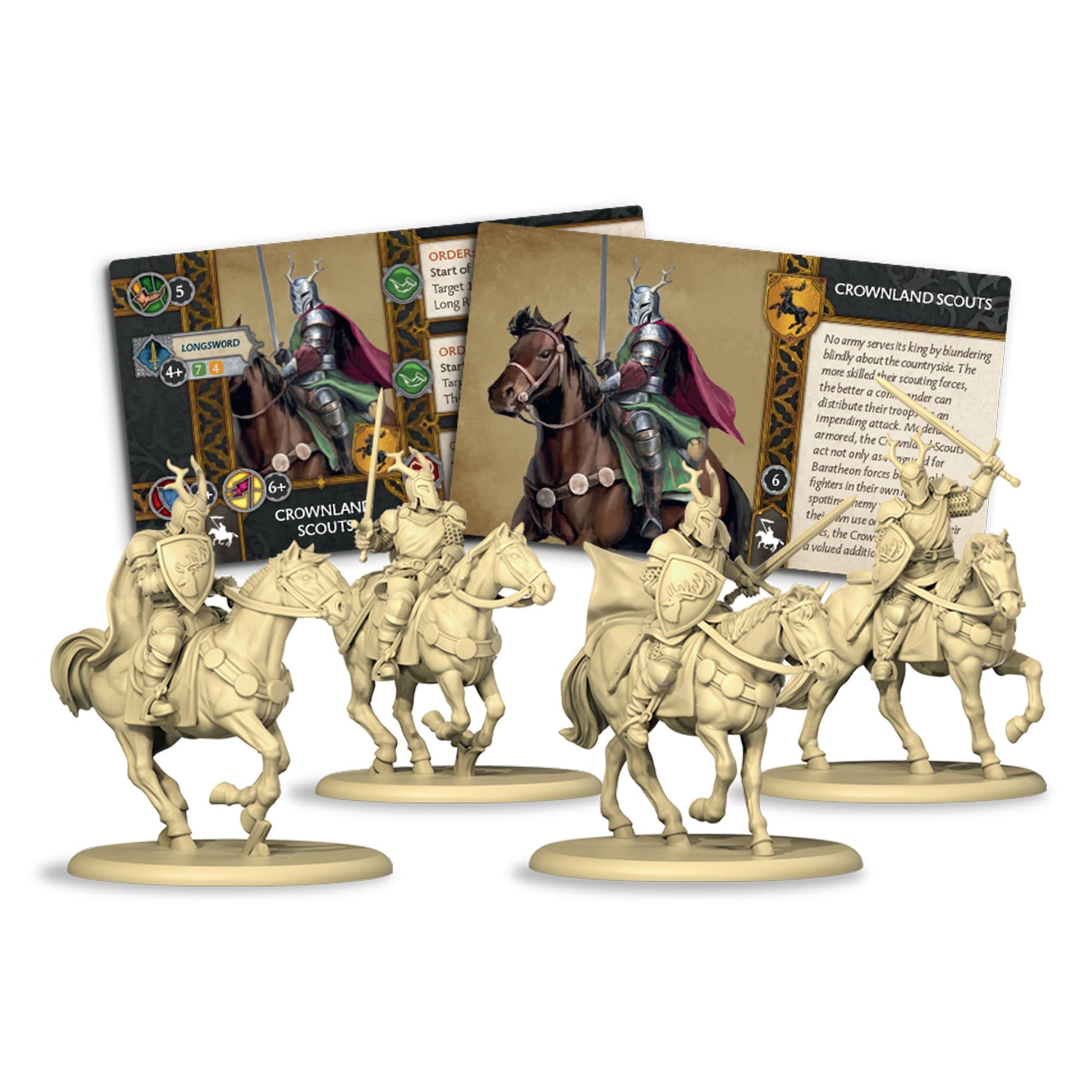 CMON A Song of Ice and Fire Tabletop Miniatures Game Crownland Scouts Unit Box (Multilingual Edition) Strategy Game for Adults, Ages 14+, 2+ Players