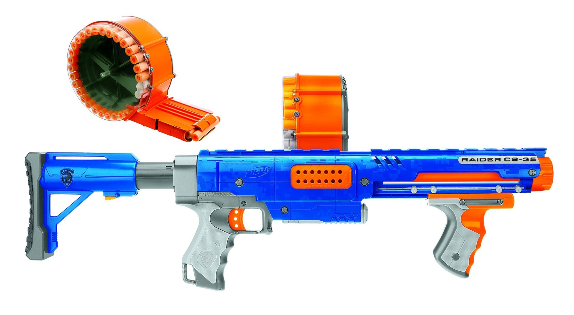 Nerf Raider CS-35 Dart Blaster - Value Pack with Bonus Darts (70 Darts)