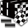 YWQIPABA Race Car Plastic Tablecloths Party Supplies,2Pcs 54 x 108 Inch Racing Checkered Flag Tablecovers for Kids Boys Two Fast Birthday,Race Car