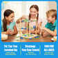 3D Ultimate Wooden Tic Tac Toe Board Game - Classic XO Strategy Game for Kids & Adults, Fun Family Table Games Night, Durable Wooden Tabletop Game