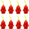 4E's Novelty Fire Hydrant Straw Cups With Lids (10 Pack) 12oz - For Paw Dog Patrol, Firefighter Birthday Party Favors, Firetruck Fireman Party