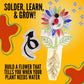 Soil Moisture Sensor Kit - DIY Light-Up Plant Water Indicator with LED, Transistor & Resistor Learning Circuit - Educational Electronics Kit